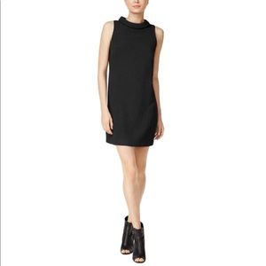 Kensie Women’s Textured Dots Shift Dress Black S